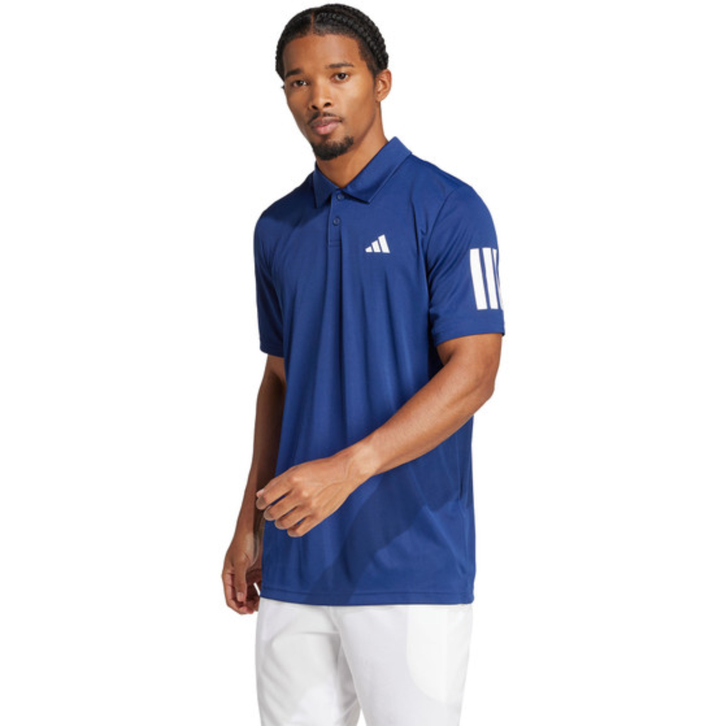 adidas club 3 stripe polo | Men
