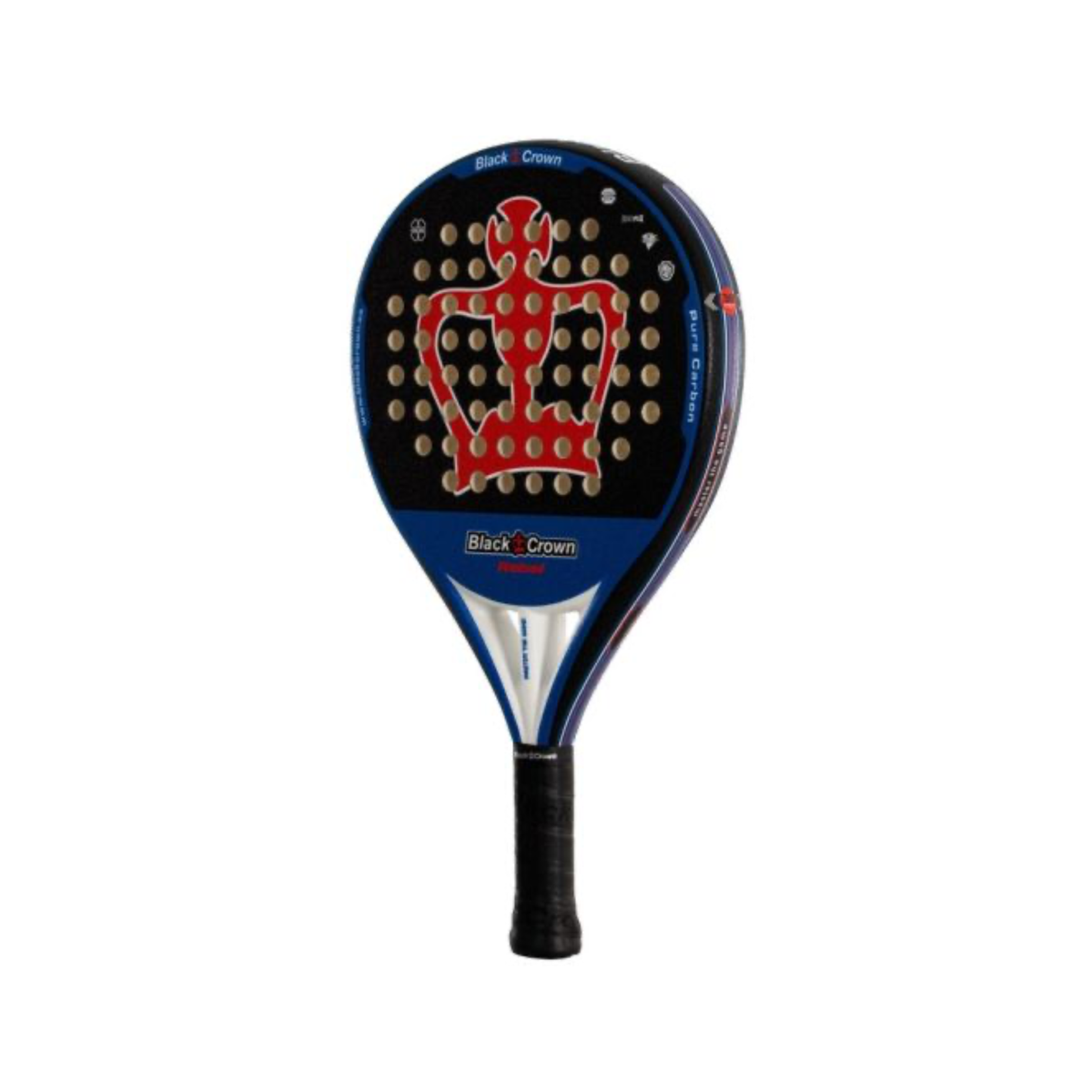 Black Crown Rebel Padel Racket Multicolor
