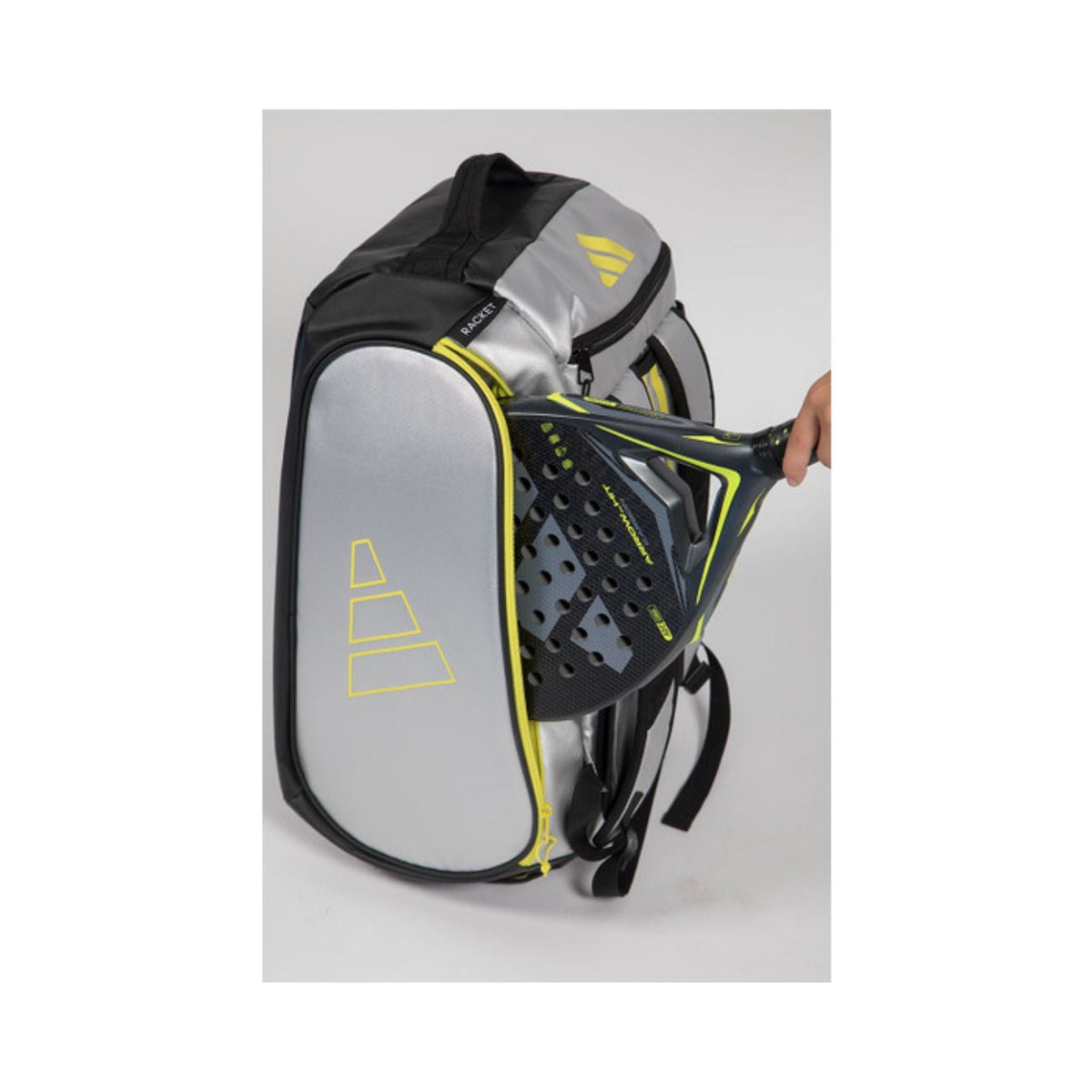 Adidas Tour Racketbag Silver/lime 2026