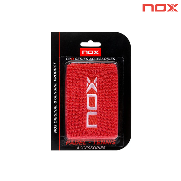 Nox Wristband Red/white 2pcs