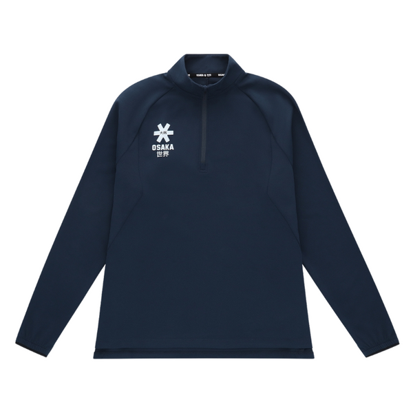 Pull Osaka Half Zip Bleu Marine Femme