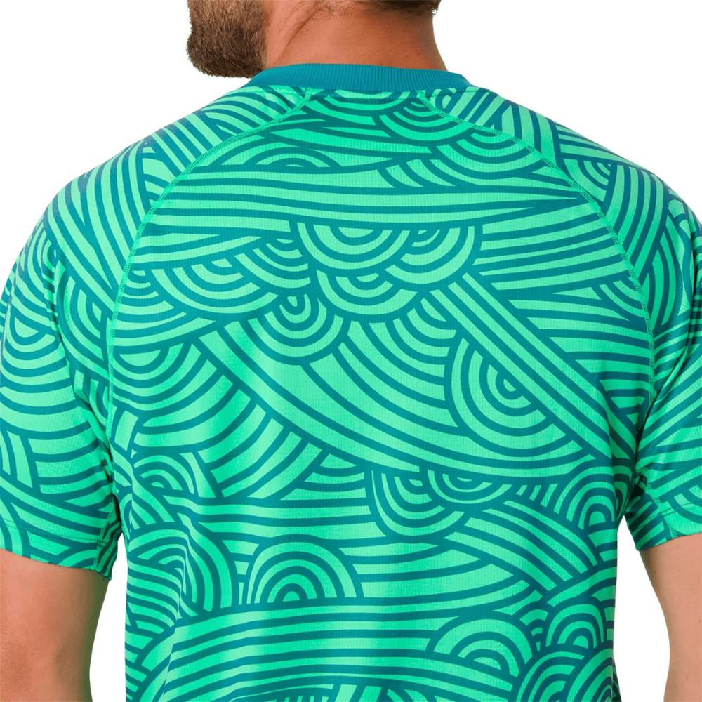 T-shirt Asics Padel Court All Over Print Bleu