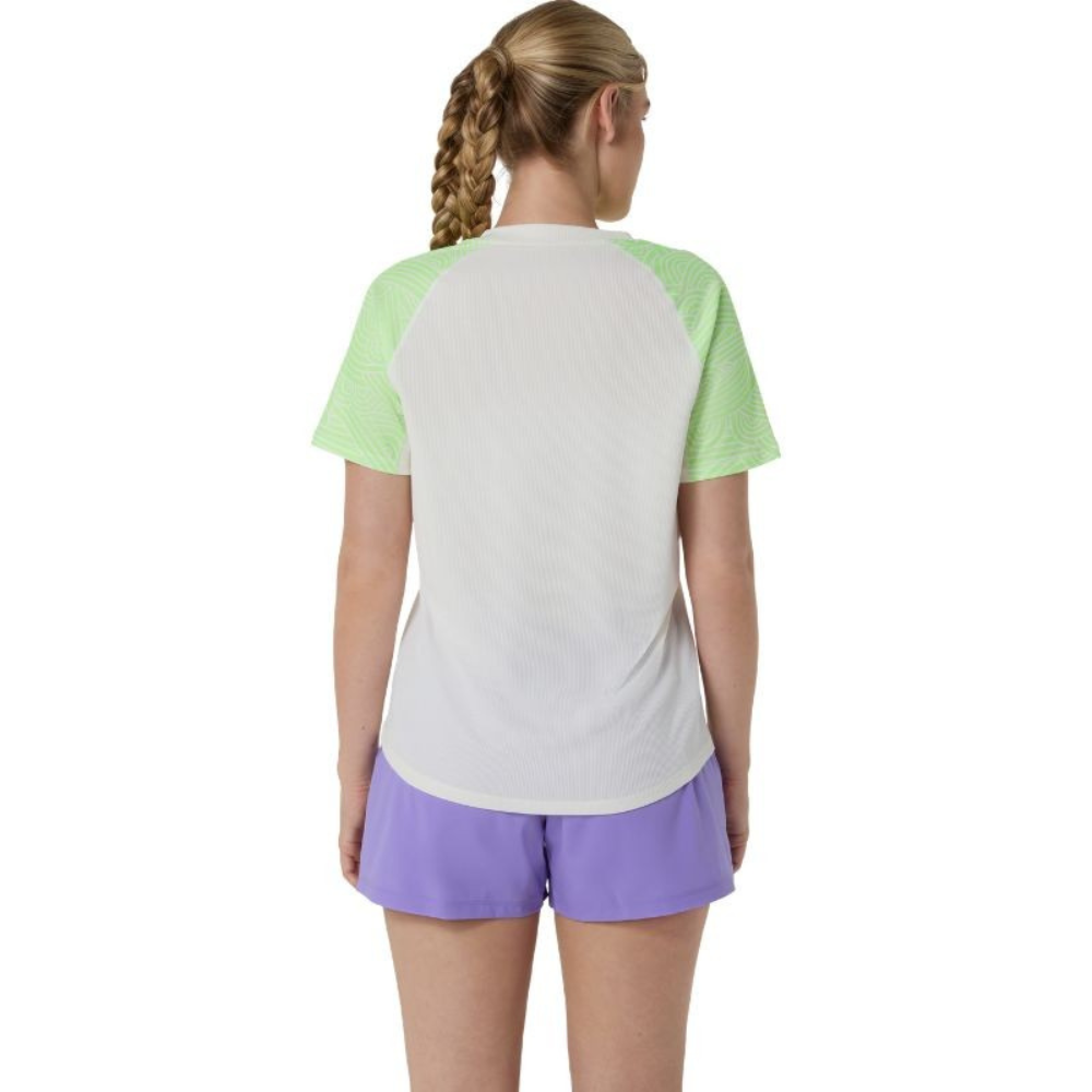 T-shirt Asics Padel Court All Over Print Vert Femme