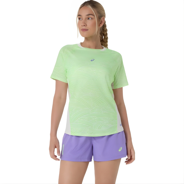 T-shirt Asics Padel Court All Over Print Vert Femme
