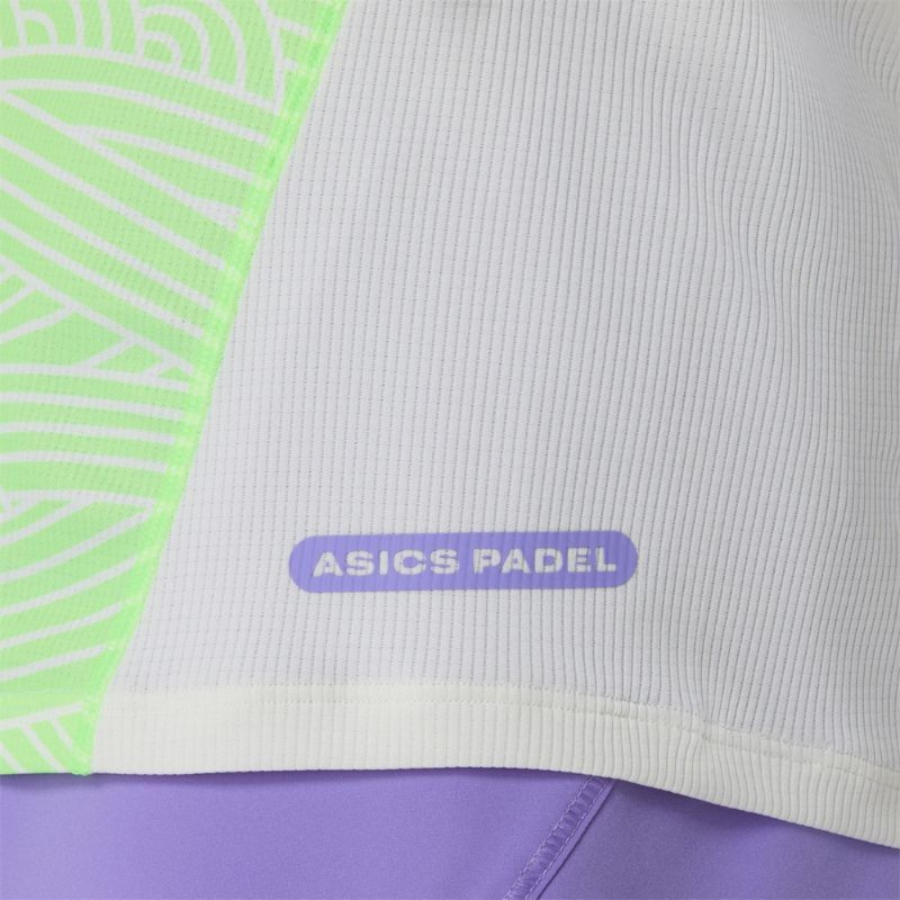 T-shirt Asics Padel Court All Over Print Vert Femme