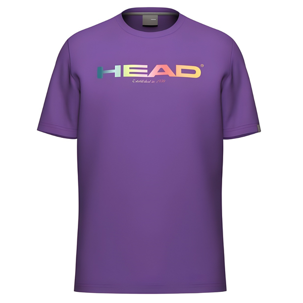 T-shirt Head Rainbow Violet Junior Boy