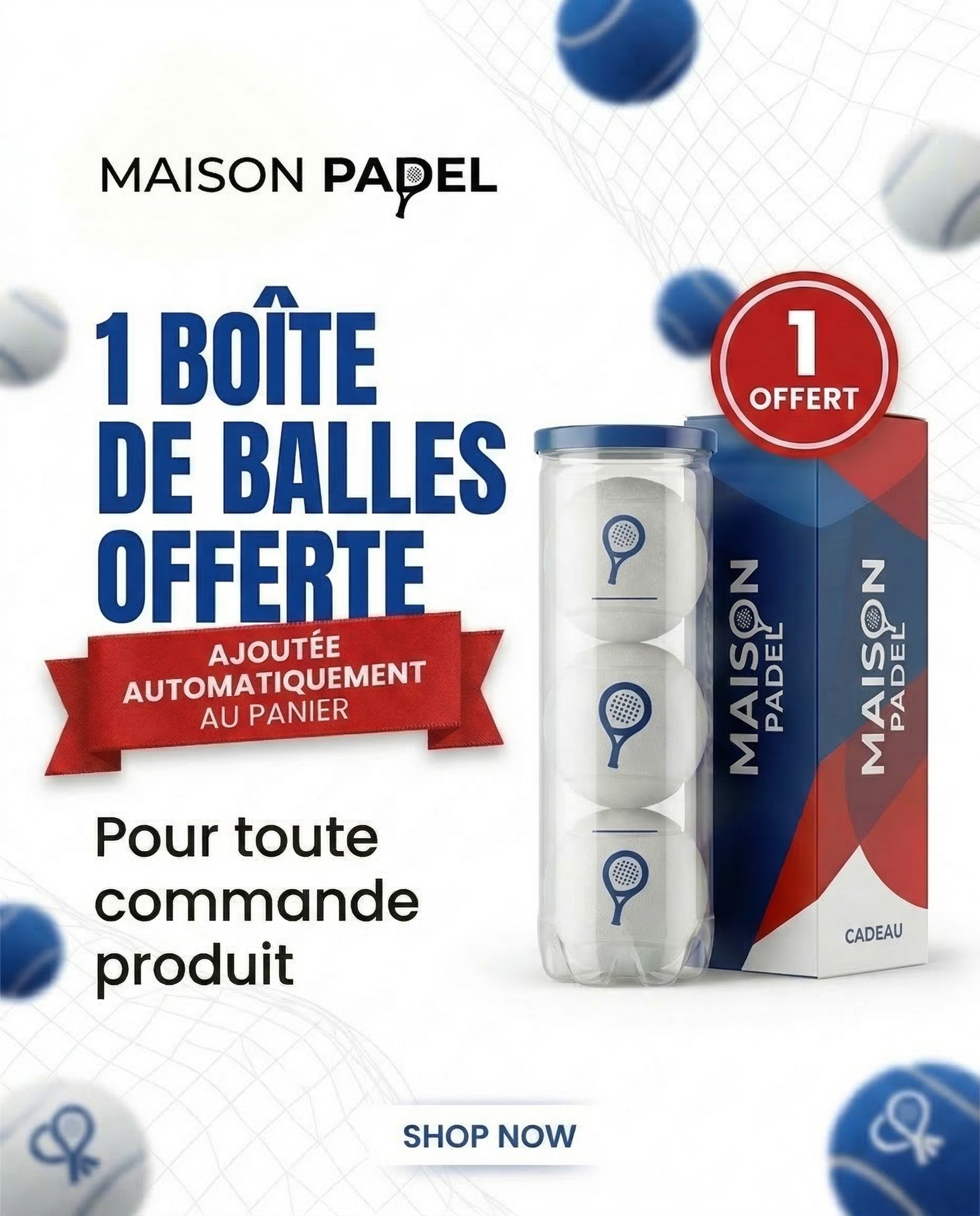 Offre padel - slide 1 mobile