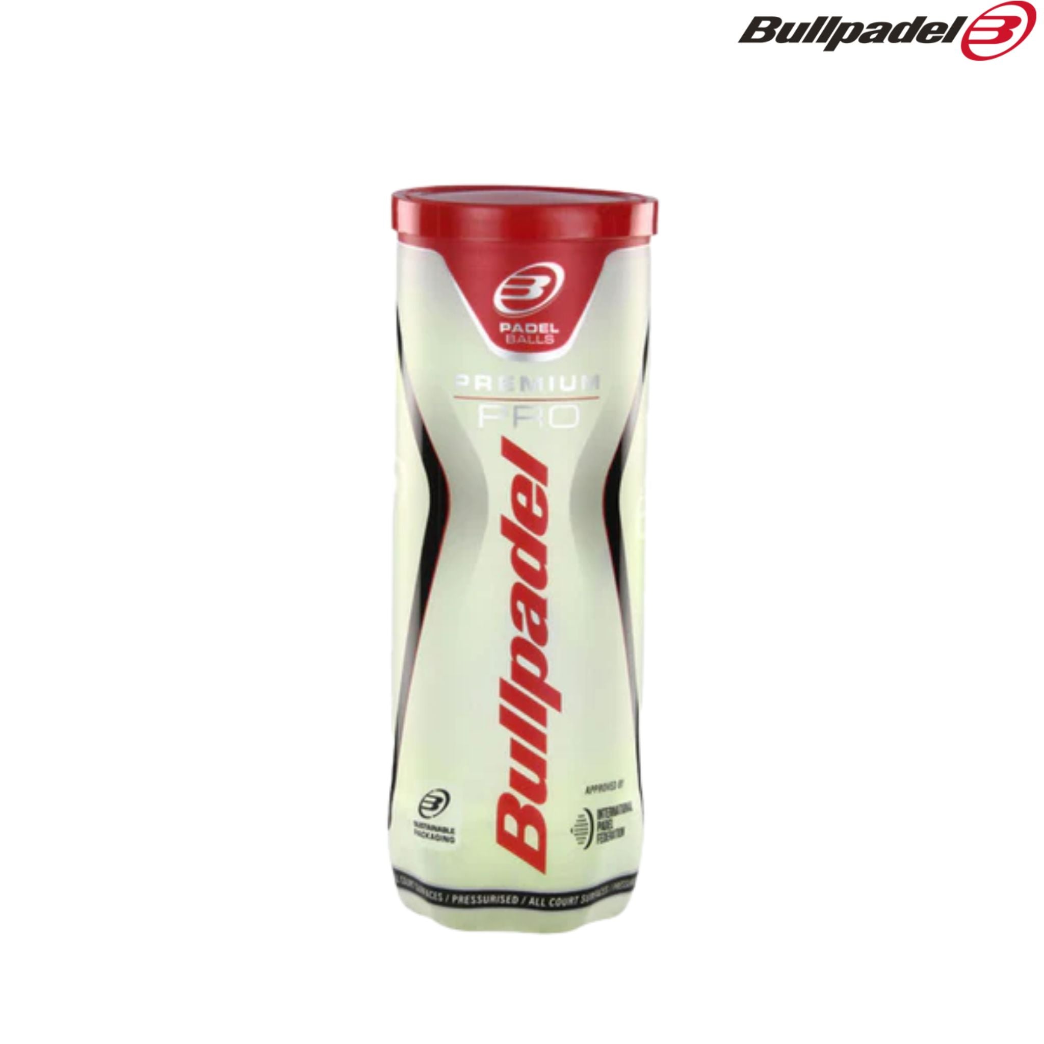 Bullpadel Premium Pro Padel Balls (1 Can)