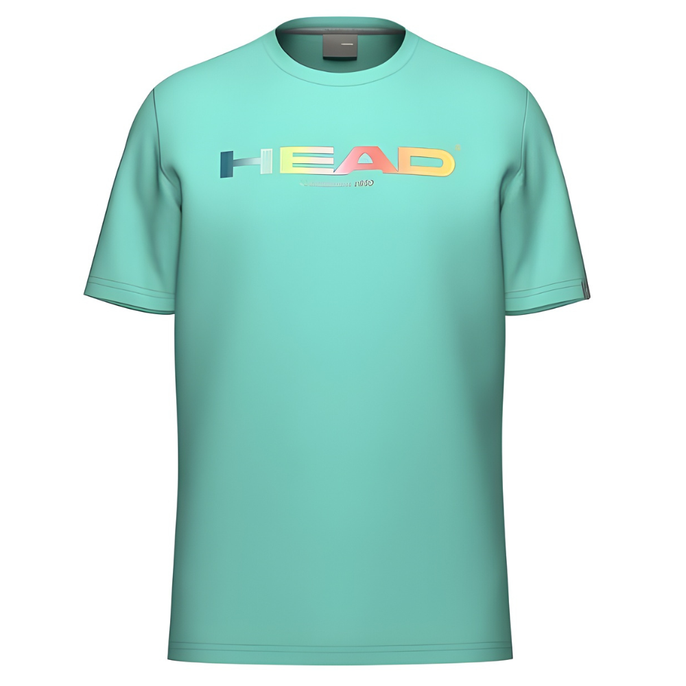 T-shirt Head Rainbow Vert