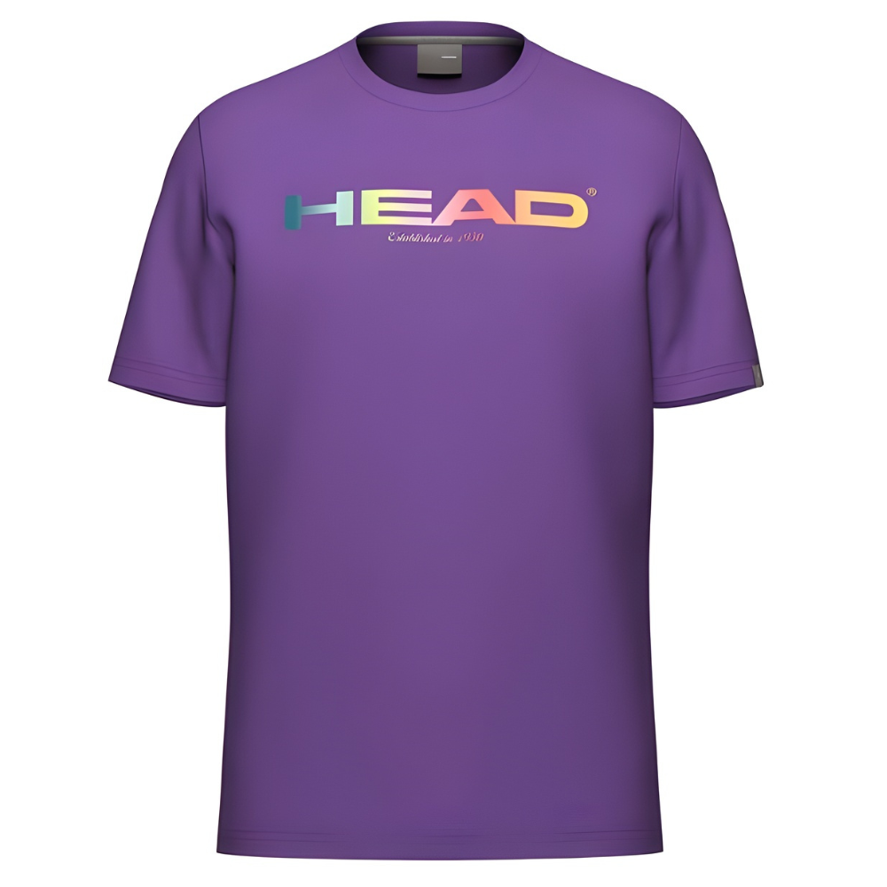 T-shirt Head Rainbow Violet Junior Boy